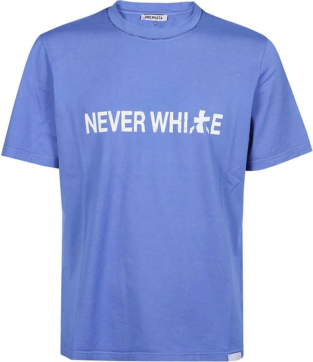 Premiata Neverwhite T-shirt Blue Blauw