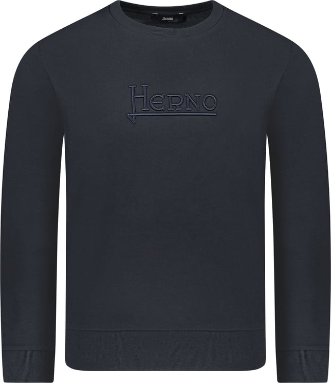 Herno Sweater Blauw Blauw