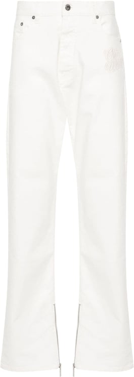 OFF-WHITE Heren 90Slogo Zip Det Skate Jeans Ra