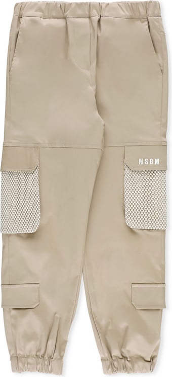 MSGM Trousers Beige Neutraal