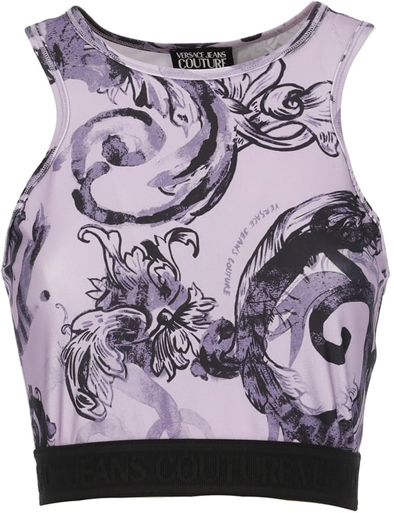 Versace Jeans Couture Top Purple Blauw