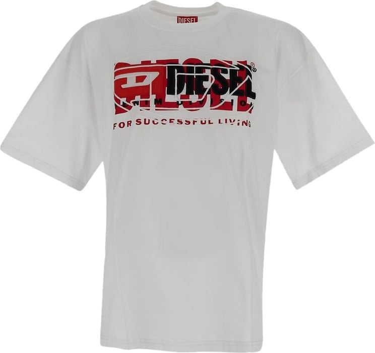 Diesel Logo T-Shirt Wit