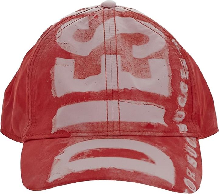 Diesel Logo Hat Rood