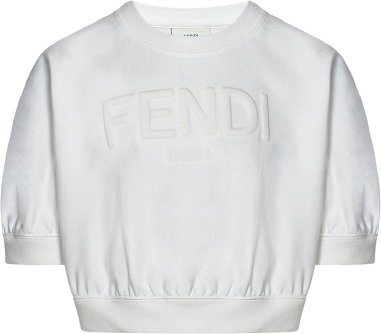 Fendi Fendi Kids Sweaters White Wit