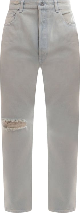 Golden Goose Cotton jeans with ripped effect Blauw