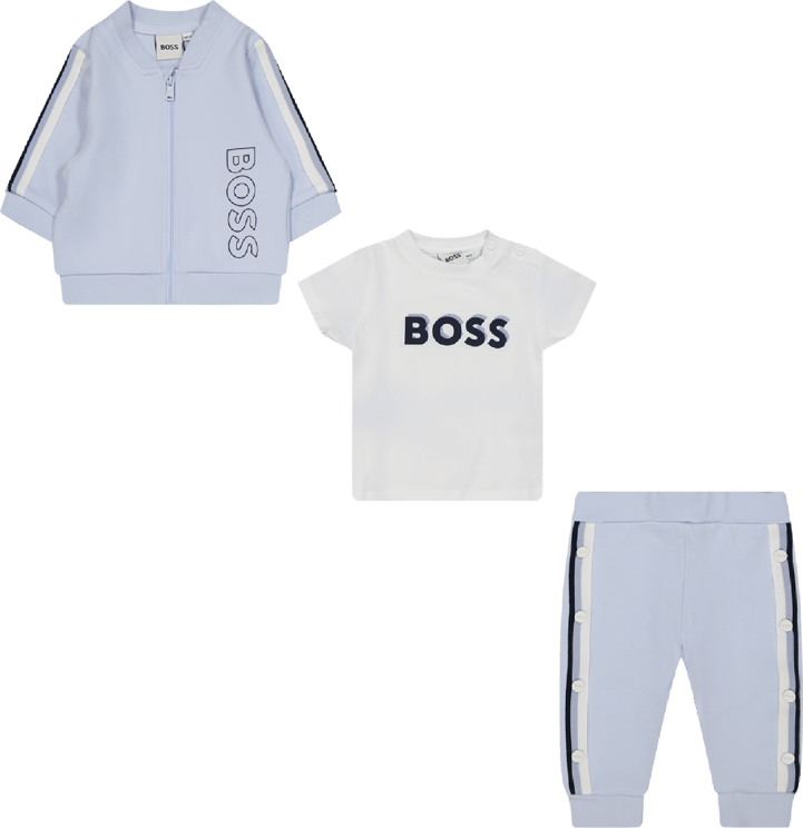 Hugo Boss Boss Baby Jongens Joggingpak Licht Blauw Blauw