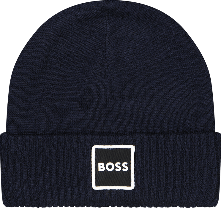 Hugo Boss Boss Baby Jongens Muts Navy Blauw