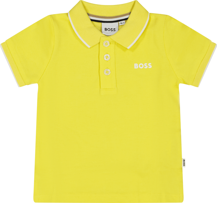 Hugo Boss Boss Baby Jongens Polo Geel Geel