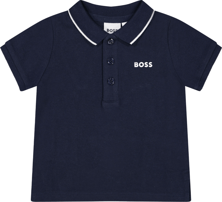 Hugo Boss Boss Baby Jongens Polo Navy Blauw