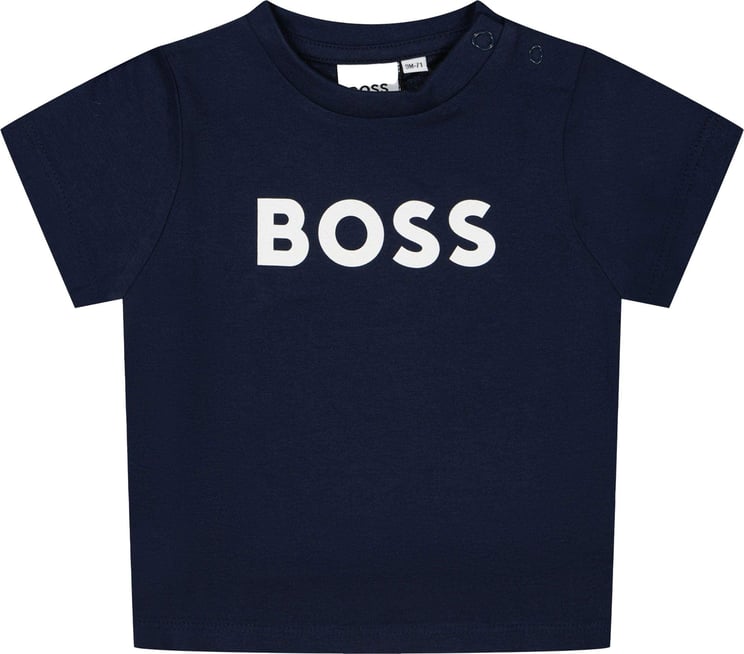 Hugo Boss Boss Baby Jongens T-Shirt Navy Blauw