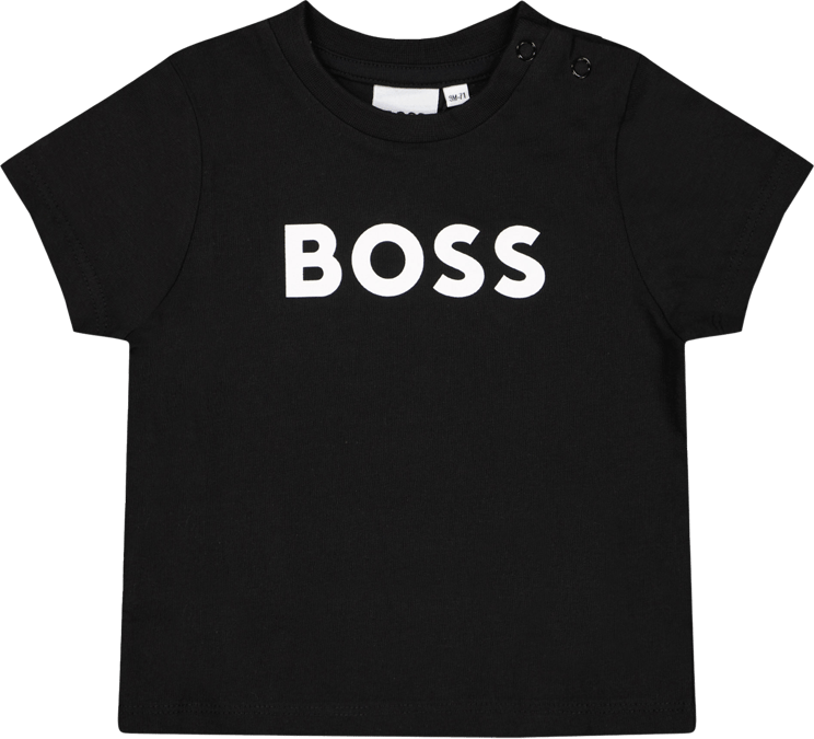 Hugo Boss Boss Baby Jongens T-Shirt Zwart Zwart