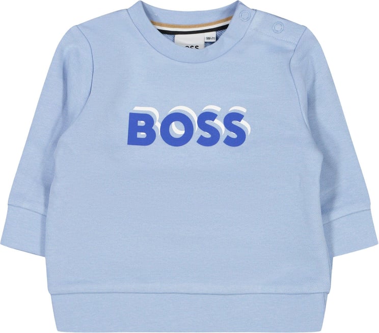 Hugo Boss Boss Baby Jongens Trui Licht Blauw Blauw