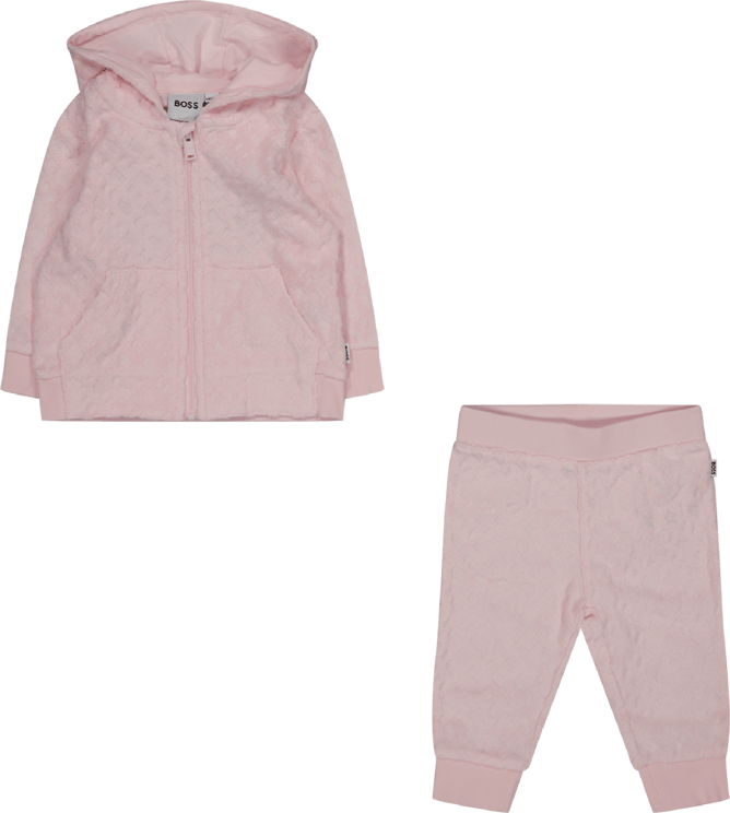 Hugo Boss Boss Baby Meisjes Joggingpak Licht Roze Roze