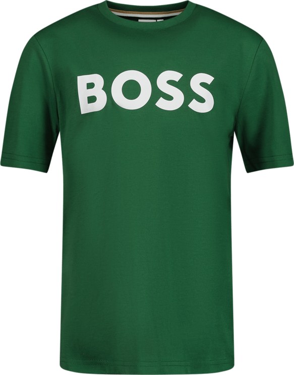 Hugo Boss Boss Kinder Jongens T-Shirt Donker Groen Groen