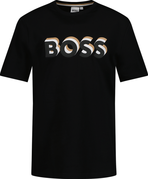 Hugo Boss Boss Kinder Jongens T-Shirt Zwart Zwart