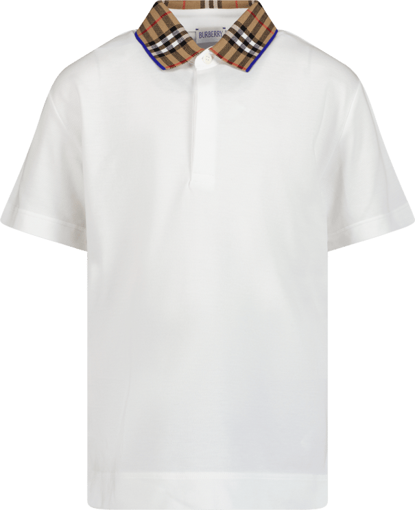 Burberry Burberry Kids T-shirts and Polos White Wit