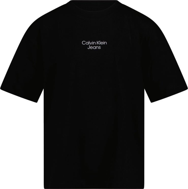 Calvin Klein Calvin Klein Kinder Jongens T-shirt Zwart Zwart