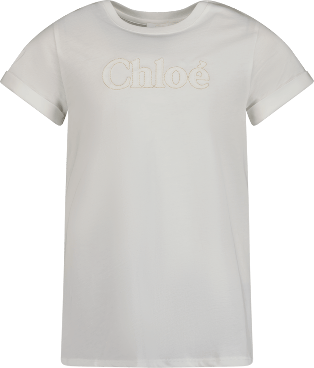 Chloé Chloè Kids T-shirts and Polos Wit