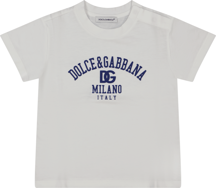 Dolce & Gabbana Dolce & Gabbana Baby Jongens T-Shirt Wit Wit