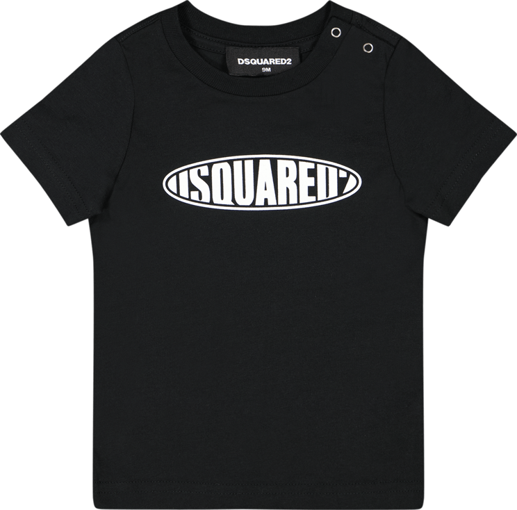 Dsquared2 Dsquared2 Baby Unisex T-Shirt Zwart Zwart