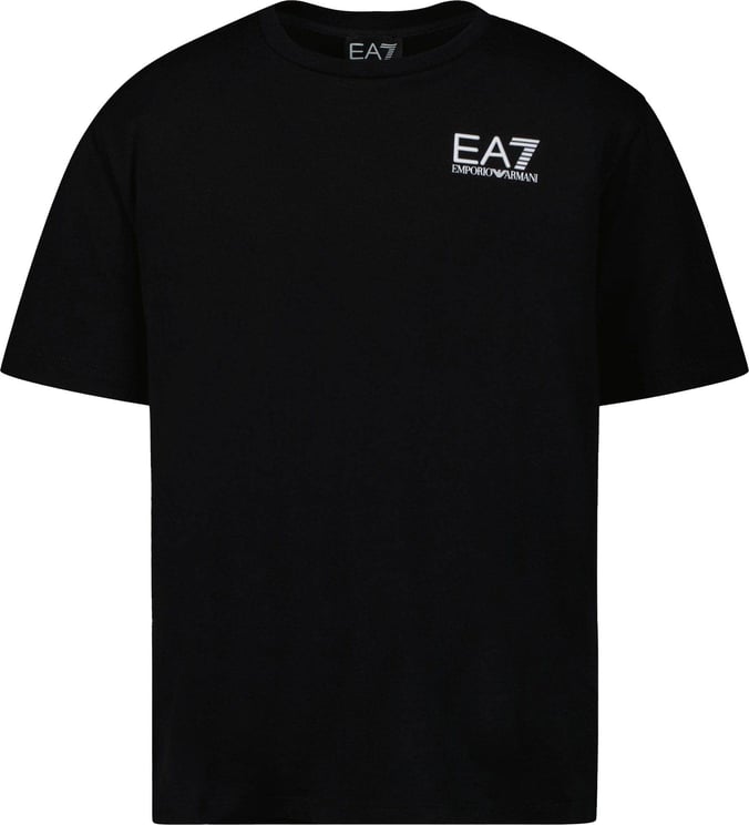 EA7 EA7 Kinder Jongens T-shirt Zwart Zwart