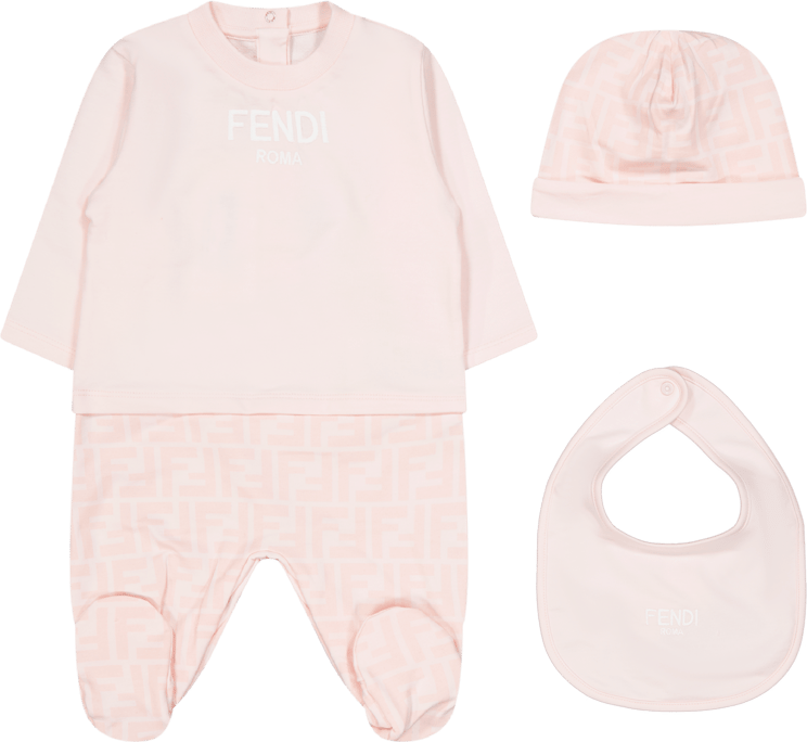 Fendi Fendi Baby Meisjes Boxpakje Licht Roze Roze