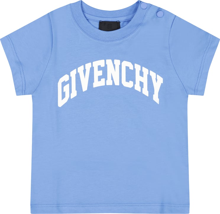 Givenchy Givenchy Baby Jongens T-Shirt Blauw Blauw