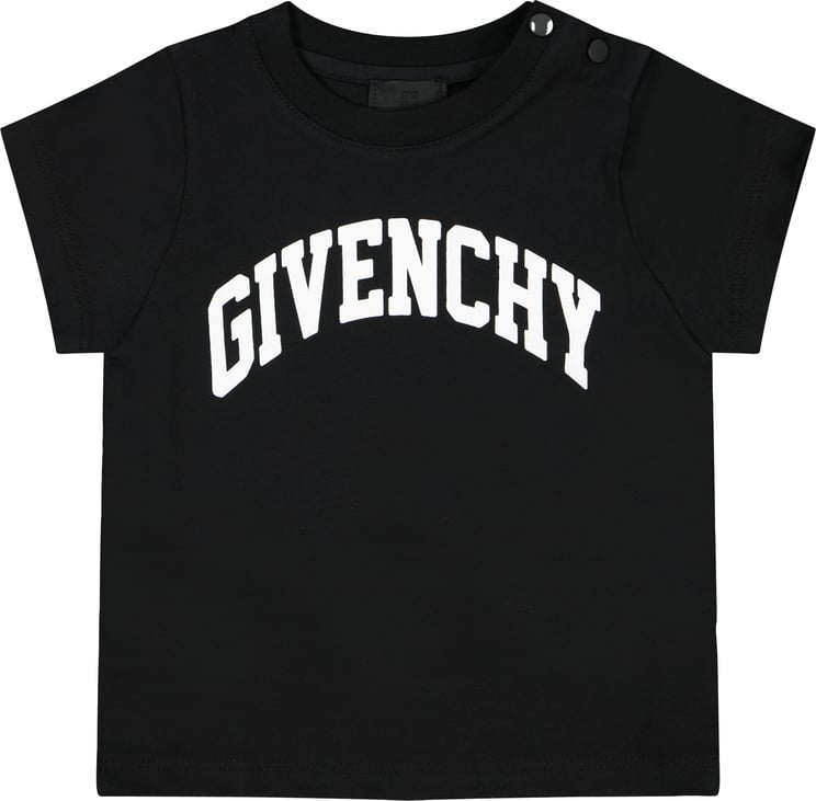 Givenchy Givenchy Baby Jongens T-Shirt Zwart Zwart
