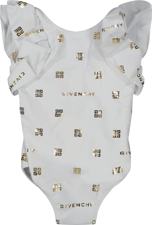 Givenchy Givenchy Baby Meisjes Zwemkleding Wit Wit