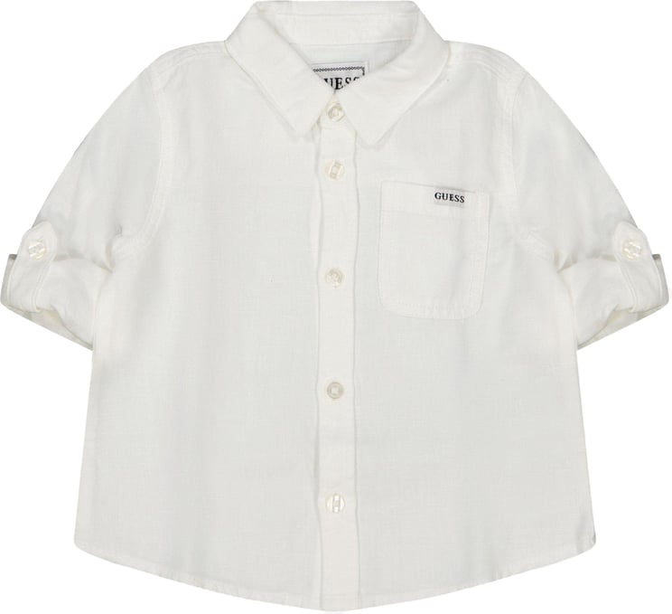 Guess Guess Baby Jongens Blouse Wit Wit