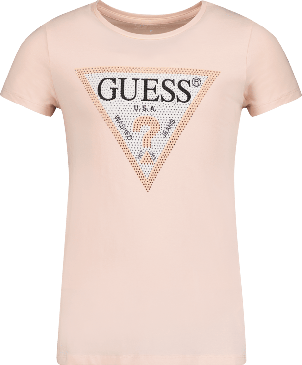 Guess Guess Kinder Meisjes T-Shirt Zalm Roze