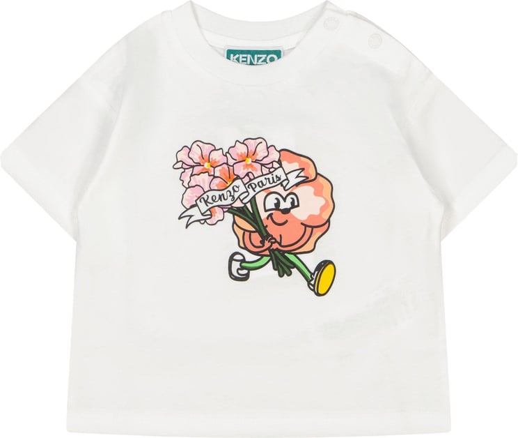 Kenzo Kenzo kids Baby Meisjes T-Shirt Wit Wit
