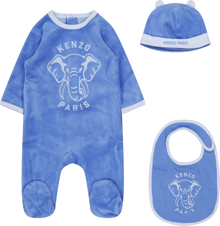 Kenzo Kenzo kids Baby Unisex Boxpakje Blauw Blauw