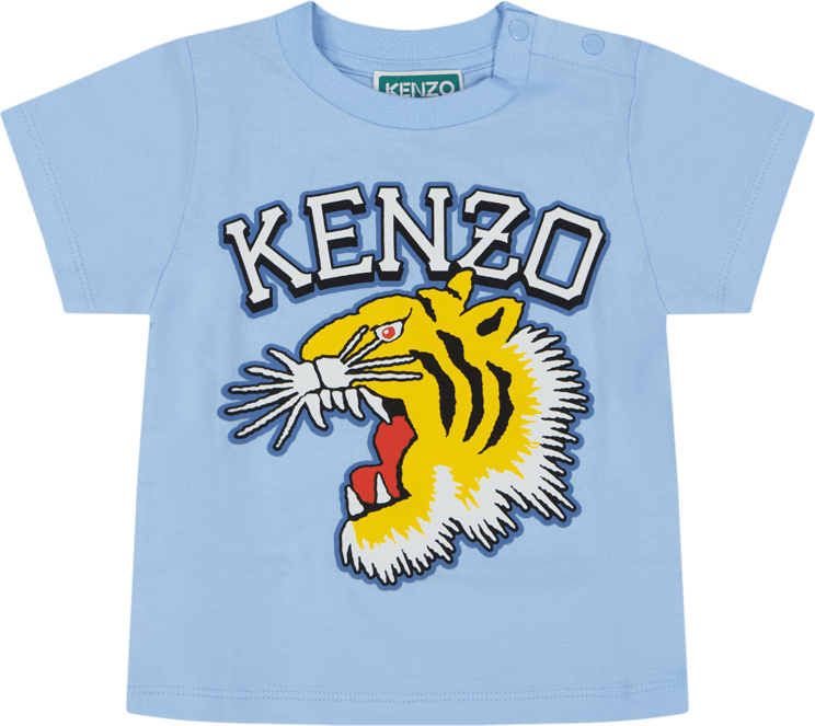 Kenzo Kenzo kids Baby Unisex T-Shirt Licht Blauw Blauw