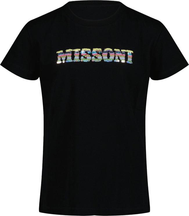 Missoni Missoni Kinder Meisjes T-Shirt Zwart Zwart