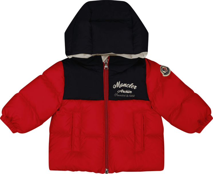 Moncler Moncler Baby Jongens Jas Rood Rood