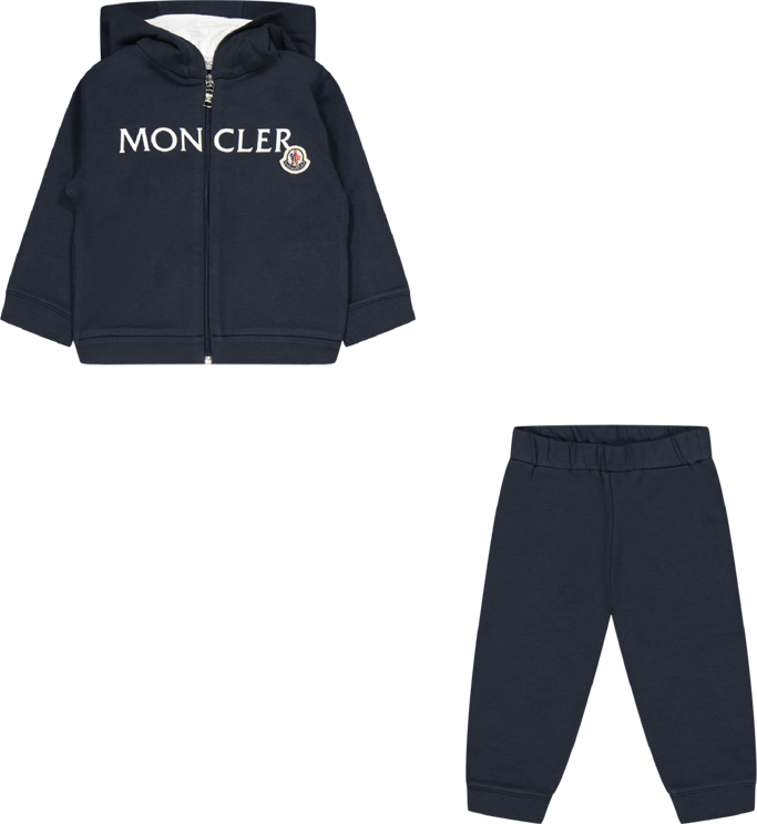 Moncler Moncler Baby Jongens Joggingpak Navy Blauw