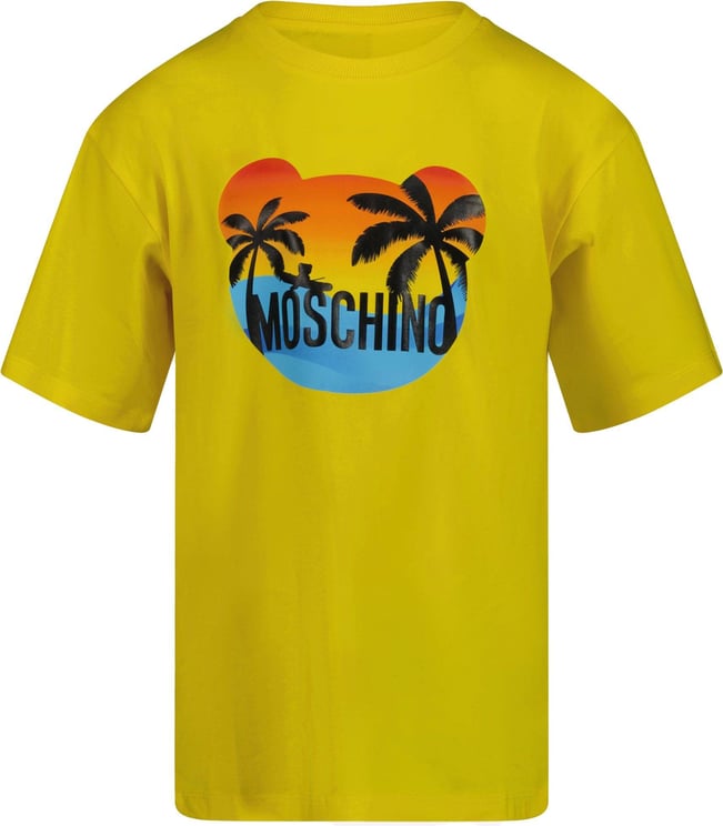 Moschino Moschino Kinder Unisex T-shirt Geel Geel