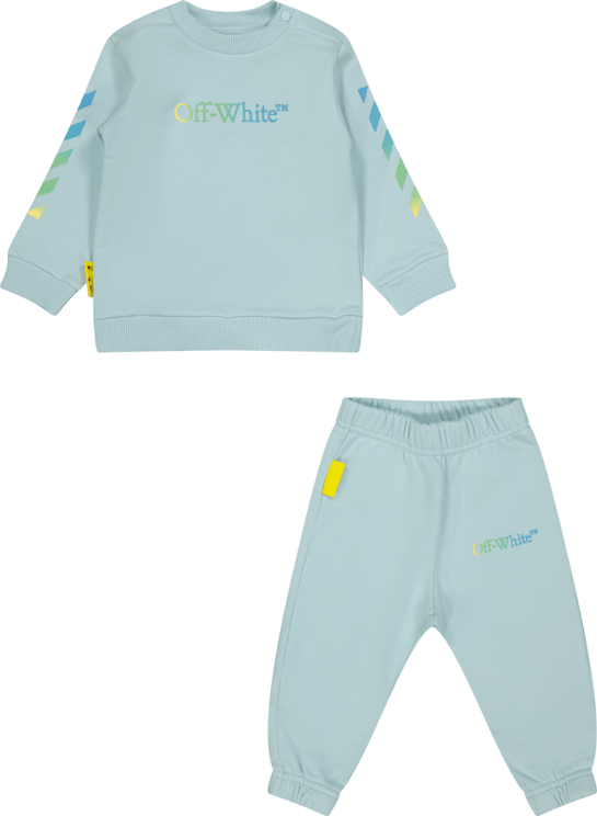 OFF-WHITE Off-White Baby Jongens Joggingpak Blauw Blauw