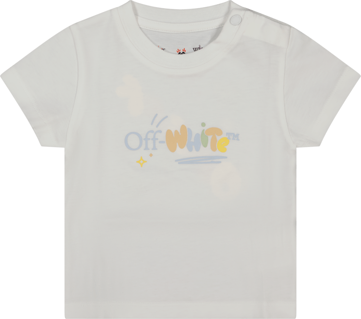 OFF-WHITE Off-White Baby Jongens T-Shirt Wit Wit