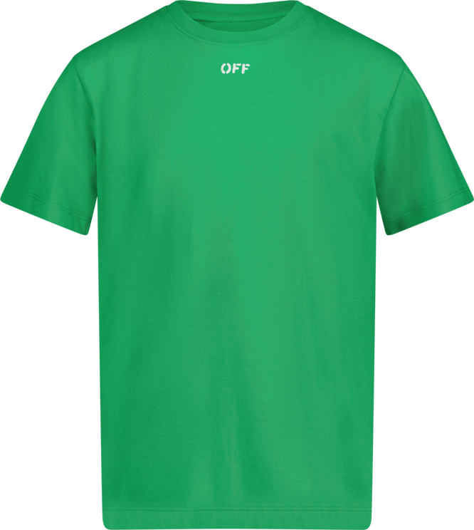 OFF-WHITE Off-White Kinder Jongens T-Shirt Groen Groen
