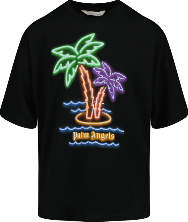 Palm Angels Palm Angels Kinder Jongens T-Shirt Zwart Zwart