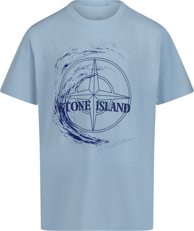 Stone Island Stone Island Kinder Jongens T-Shirt Licht Blauw Blauw