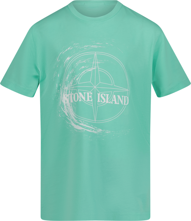 Stone Island Stone Island Kinder Jongens T-Shirt Mint Groen