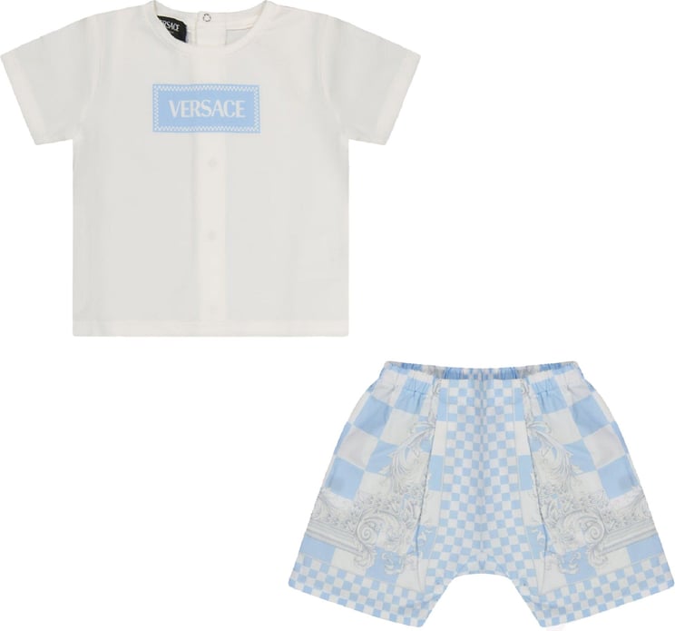 Versace Versace Baby Jongens Setje Licht Blauw Blauw