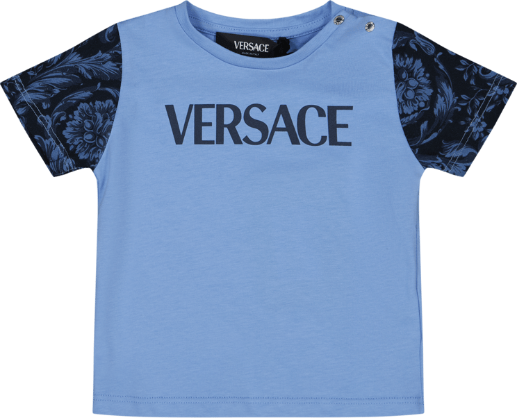 Versace Versace Baby Jongens T-Shirt Licht Blauw Blauw
