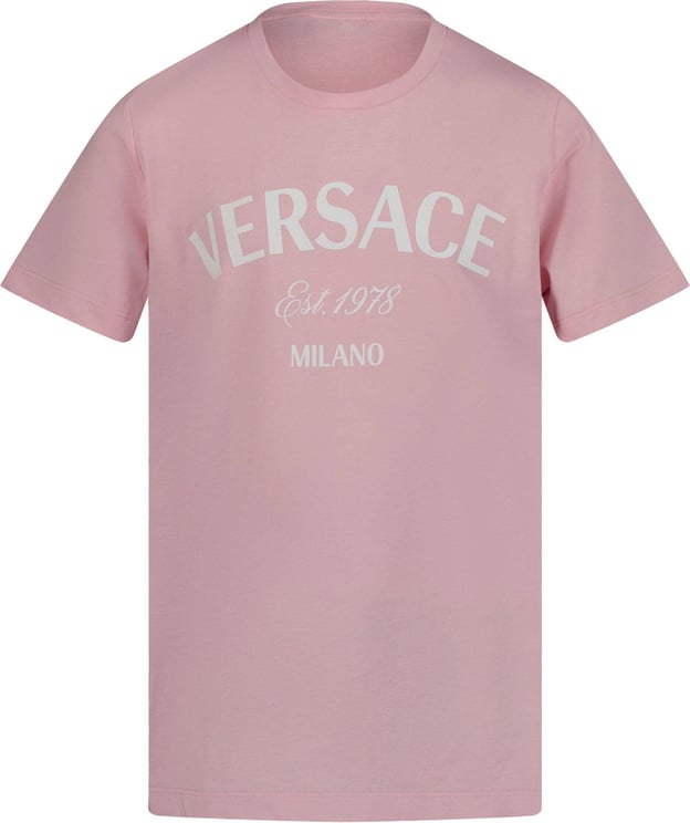 Versace Versace Kinder Meisjes T-shirt Licht Roze Roze