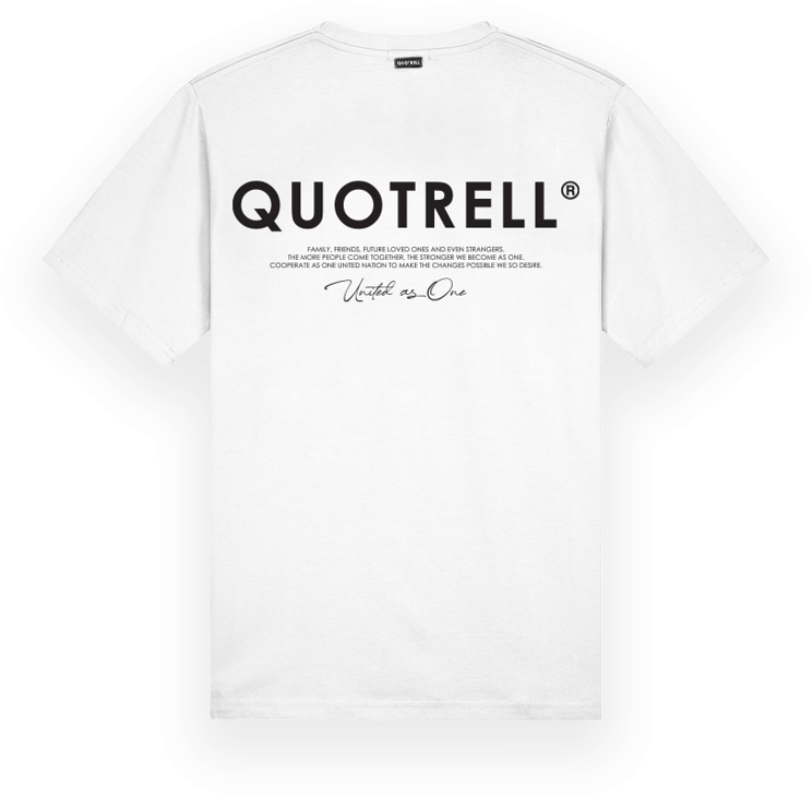 Quotrell Jaipur T-shirt | White/black Wit