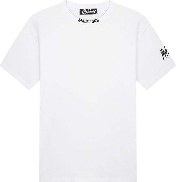 Malelions Malelions Men Collar T-Shirt - White Wit