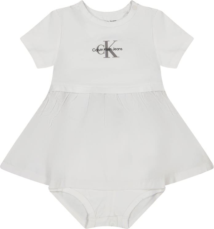 Calvin Klein Calvin Klein Baby Meisjes Jurk Wit Wit